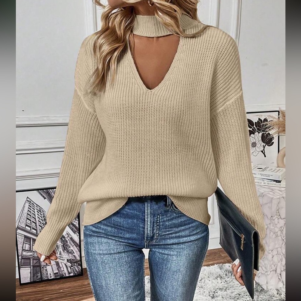 Boho cutout sweater top - Picture 8 of 16